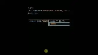 email input in html form element