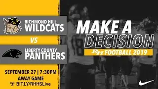 RHHS Football vs. LIBERTY COUNTY PANTHERS 2019