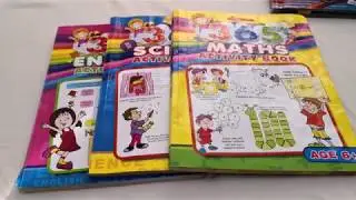 Science,Mathematics and English activity books for kindergarten and grade one kids to do at home