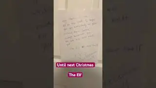 Elf on the Shelf&rsquo;s SHOCKING Goodbye Letter on Boy&rsquo;s Door! 🎄✨ #shortsfeed #elf #fyp #highlights