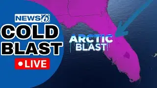 🔴NEWS 6 WEATHER LIVE | Florida Cold Blast Update (Night 2)