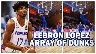 LEBRON LOPEZ NAGPAKITANG GILAS SA KANYANG WARMUP DUNKS,PINAINGAY ANG CROWD