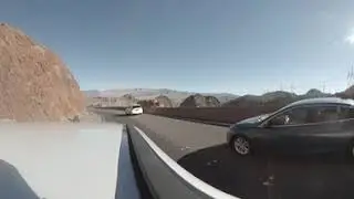 Bolder city driving away from hoover dam the view is awesome!  360 degrees
