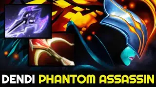 DENDI Trying New Meta Phantom Assassin &mdash; Mage Slayer + Daedalus Build 7.28 Dota 2