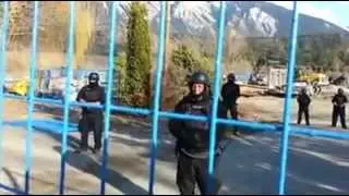 Statimc protest at Lillooet water supply April 2014
