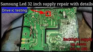 samsung led tv main 13 volt supply missing solutions!! Samsung led tv 32 inch power supply repair!