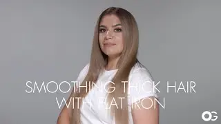 How to Smooth Thick Hair with a Flat Iron | Olivia Garden