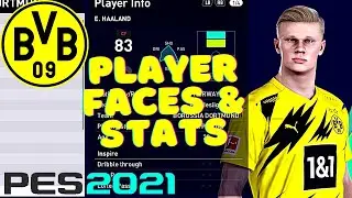 PES 2021 | Borussia Dortmund | Player Faces & Stats