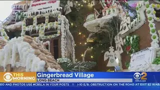 Giant Gingerbread Village Rises In Long Beach