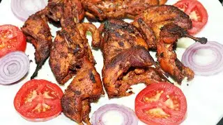 Tasty fried teetar bird || fresh and marinated quail