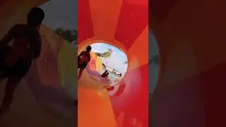 Funnel Yellow Orange Water Slide Forest City Johor Bahru