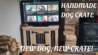 Handmade Indoor Wooden Dog Crate
