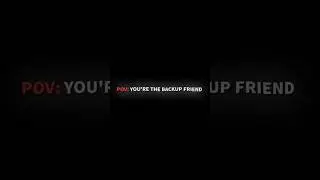 Being the backup friend #vent #mentalhealth #friends #animation #youtubeshorts #sad