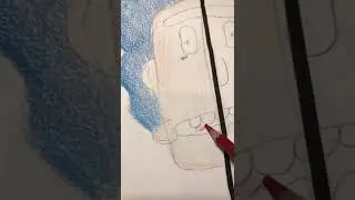 Me vs my sister: Rick drawing