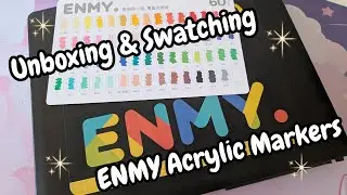 Unbox and Swatch | 60-pack ENMY Acrylic Markers | Beginner Review