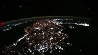 stunning footage of geomagnetic storm as seen from the International Space Station