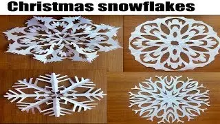 Christmas decoration ideas/paper snowflakes/school bulletin board decoration/kids easy winter craft