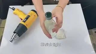 PVC shrink band for bottle cap seal handheld bands shrinkage setting