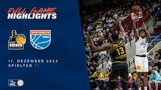 MHP RIESEN Ludwigsburg vs. SYNTAINICS MBC - Full Game Highlights - Spieltag 11, Saison 23/24