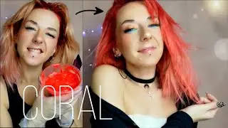 DYEING MY HAIR CORAL color / mixing colors to get coral