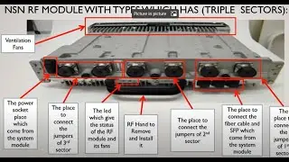 Nokia RF module ports descriptions (Types and connectivity with Antenna and SM)
