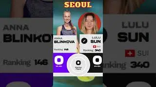 Tennis WTA Seoul Blinkova vs Sun #Shorts