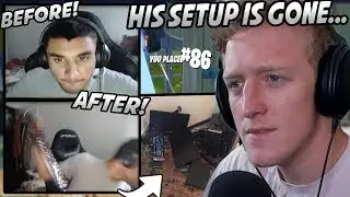 Tfue Reacts To Streamer DESTROYING His ENTIRE SETUP After He Kept LOSING In A Fortnite Tournament...
