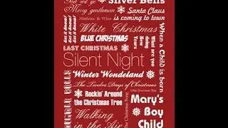 Christmas Songs - Modern Personalised Christmas Cards