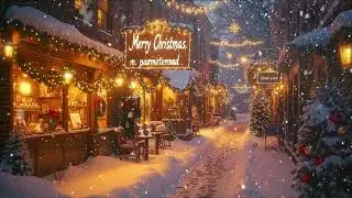 Snowfall Street Jazz 🎷 Cozy Coffee Jazz for Winter City Ambience