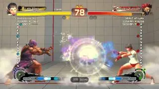 SPiRiT oF LyNx (Akuma) vs Constantinos182 (Sakura) SSF4 AE (PC) Endless Match