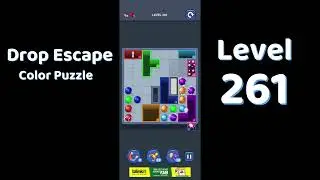 Drop Escape Level 261 Walkthrough 🟡🧩 | Color Puzzle Game Guide | Go Answer