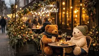 사랑스러운 곰돌이 커플의 겨울 카페 데이트 🧸 설렘 가득한 따뜻한 팝송 (Cozy Winter Pop)