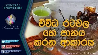 විවිධ රට වල තේ පානය කරන ආකාරය - Streamlanka General Knowledge
