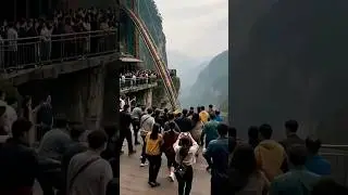 🤭Sad! Cliff ride disaster - The giant pendulum trumbled down! #shorts #accident #pendulum #cliff