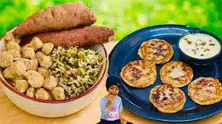 5min Easy & Healthy Breakfast l High Protein & Fibre Rich pancakes fir kids