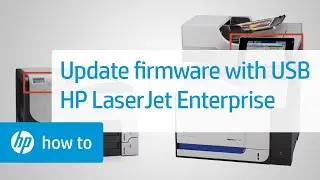 Использование USB-накопителя для обновления прошивки | Принтеры HP LaserJet Enterprise | Служба поддержки HP