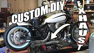 Самодельный выхлоп на Honda Shadow