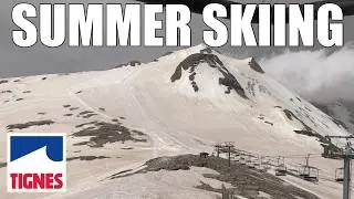 TIGNES GRANDE MOTTE GLACIER SUMMER SKIING OPENING 2024 TIGNES VLOG 4K