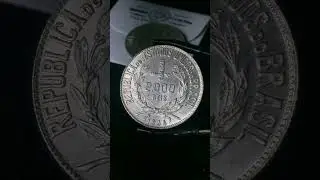 Brasil 🇧🇷 1934 prata flor de cunho