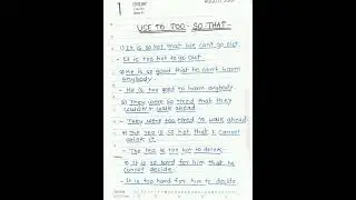 Using So That and Too to #english #grammar