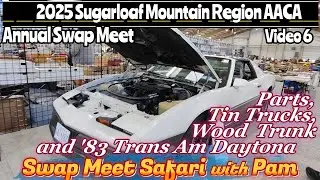Parts, Tin Trucks, Wood Trunk and '83 Trans Am Daytona 2025 Sugarloaf Mountain Region AACA Swap Meet