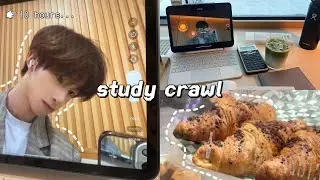 full-day STUDY CRAWL with me | cafe-hopping, gym, lock-ins (vlog)