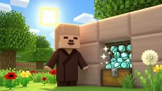 Minecraft Sleepy Villager Dropped His Diamond | Nursery Rhymes for Kids & Baby Songs