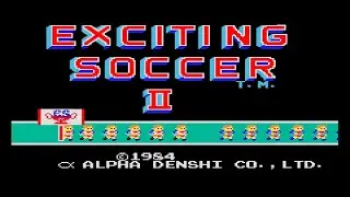 Shortplay Casual - Exciting Soccer II (Alpha Denshi) Arcade HD 60fps - 1984