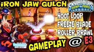 Iron Jaw Gulch w/ HootLoop, Roller Brawl & Freeze Blade - E3 Hands On SwapForce Gameplay