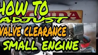HOW TO ADJUST VALVE CLEARANCE || HONDA WB30XT || SMALL ENGINE