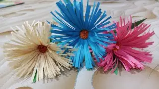 How to make Beautiful 3D Paper Flower Simple idea 💡#youtubevideo #craft 