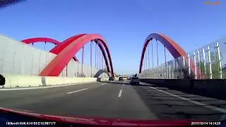 170 kpg average on German highway: Autobahn A8 Augsburg - München [Dashcam]