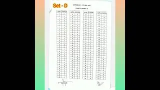 Bihar CET b.ed answer key 2023#set - D #bihar b.ed answer key 2023