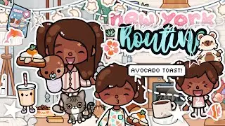 𐙚 ‧₊˚ &sdot; *НЬЮ-ЙОРК* Эстетическая семейная утренняя рутина 🥯💐 *с голосом 🎙️* Семейная ролевая игра ...